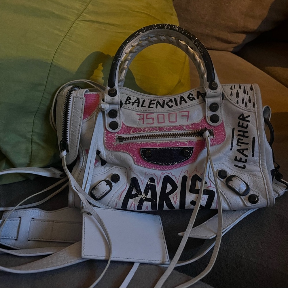 Balenciaga graffiti bag